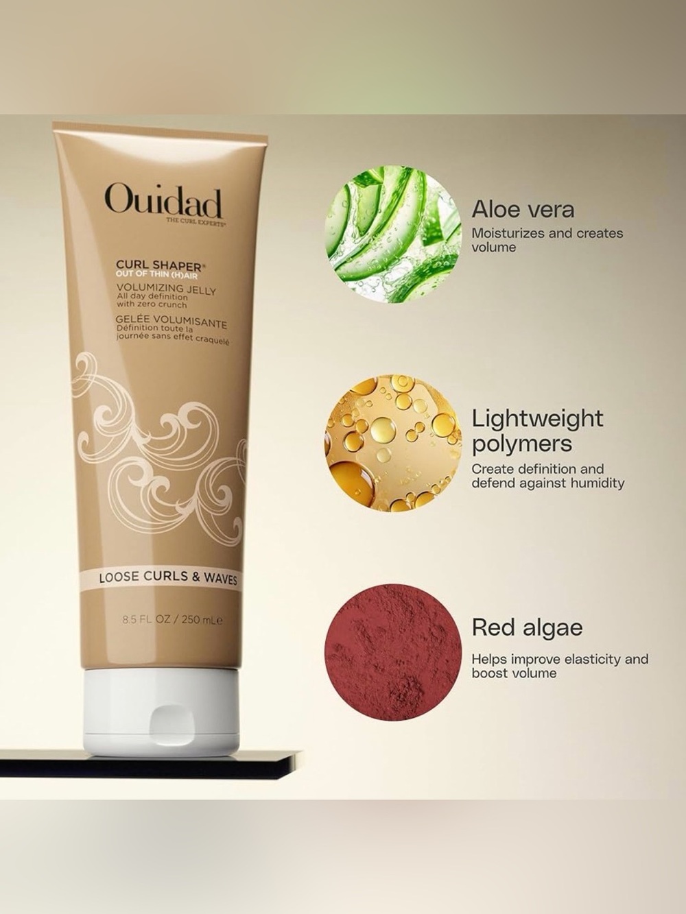 Curl Shaper Volumizing Jelly Moisturizer - Tan 8.5 OZ